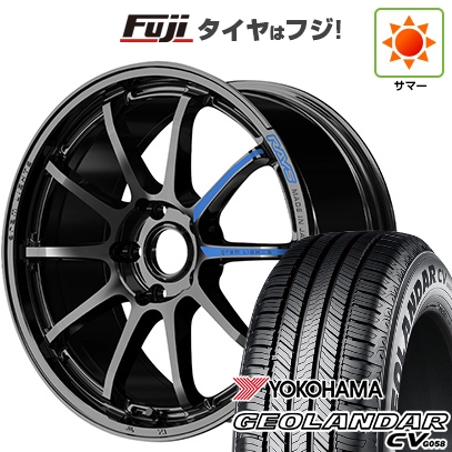 GEOLANDAR - 【新品国産車用5穴114.3】 | 夏タイア 銀輪4本仕かける | 225/55R18 | ジオランダー CV G058 | RAYS 57NR SPEC-M 18in