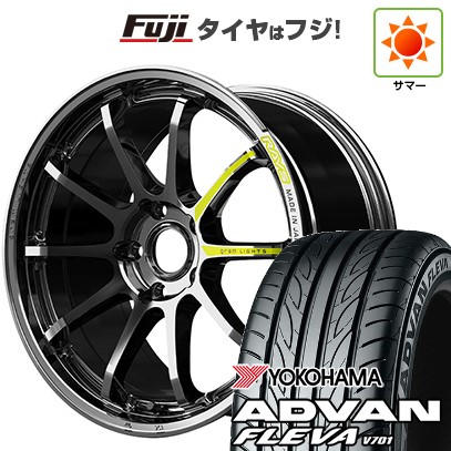 ADVAN 【新品国産車用 4穴100車】 夏タイヤ ホイール4本セット 205 