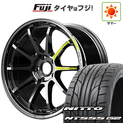 【パンク保証付き】【新品国産車用 5穴100車】 夏タイヤ ホイール4本セット 225/35R19 ニットー NT555 G2 RAYS レイズ グラムライツ 57NR LIMITED 19インチ