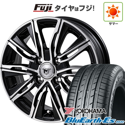【新品国産車用4穴100】 | 夏タイヤ ホイール4本セット | 165/70R14 | ヨコハマ ブルーアース ES32 | モンツァ JPスタイル MJ-X | 5J 14インチ