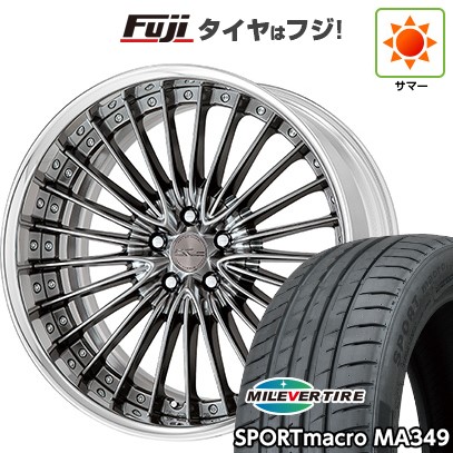【新品国産車用 5穴114.3車】 夏タイヤ ホイール4本セット 225/35R20 ミレバー スポーツマクロ MA349（限定） WORK ワーク シュヴァート グラソン 20インチ