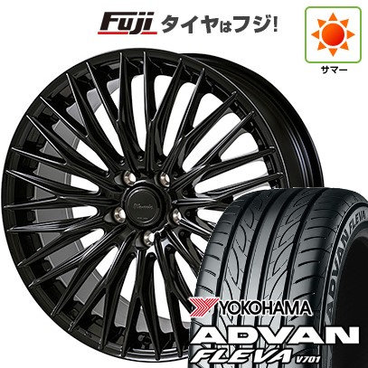 【新品国産車用 5穴114.3車】 夏タイヤ ホイール4本セット 225/35R20 ヨコハマ アドバン フレバV701 モンツァ ワーウィック クライヴァー 20インチ