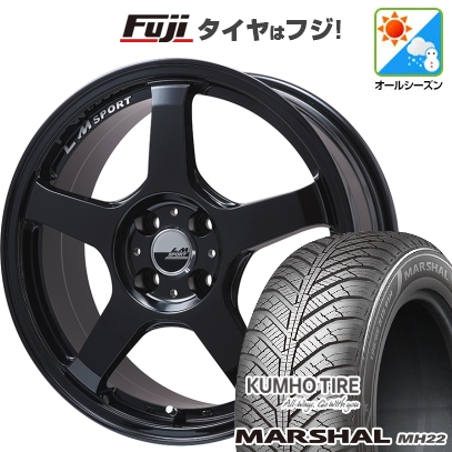 KUMHO - 【新品国産車用5穴100】 | オール時期タイア 車輪4本仕掛ける | 225/60R17 | マーシャル MH22(押さえる) | レアマイスター LM運動競技 LM-05R | 7J 17in タイヤ、ホイール-自動車-車、バイク、自転車