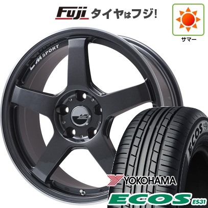 日本製 【新品 軽自動車】エブリイワゴン 夏タイヤ ホイール4本セット 165/50R15 ヨコハマ エコス ES31 レアマイスター LMスポーツLM-05R 15インチ