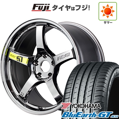 【新品国産車用5穴114.3】 | 夏タイヤ ホイール4本セット | 245/40R19 | ブルーアース GT AE51 | RAYS レイズ グラムライツ 57CR LIMITED (RB) | 19インチ
