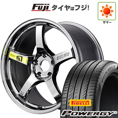 【新品国産車用 5穴114.3車】 夏タイヤ ホイール4本セット 225/60R18 ピレリ パワジー RAYS レイズ グラムライツ 57CR LIMITED (RB) 18インチ