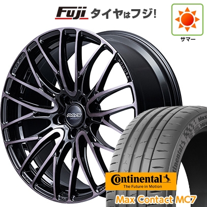 MaxContact - 【新品国産車用5穴114.3】 | 夏タイア 銀輪4本仕かける | 245/35R21 | マックス聯繋MC7(押さえる) | ホムラ 2X10BD BLACK CLEAR EDITION | 21in