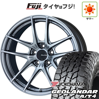 【新品国産車用5穴114.3】 | 夏タイヤ ホイール4本セット | 225/60R18 | ヨコハマ ジオランダー A/T4 G018 RBL | ENKEI エンケイ Racing NVR5 | 8J 18インチ