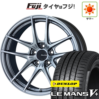【新品国産車用 5穴114.3車】 夏タイヤ ホイール4本セット 215/45R18 ダンロップ ルマン V+(ファイブプラス) ENKEI エンケイ NVR5 18インチ