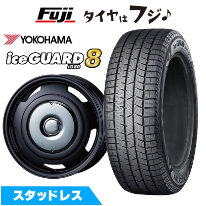 パンク保証付き【新品】シトロエンC3 エアクロス SUV スタッドレスタイヤ ホイール4本セット 195/60R16 IG80 COLLECTIVE-LINE ビター(限定)6.5J 16インチ