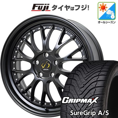 グリップマックス - 【新品国産車用 5穴114.3車】 オール時期タイア 車輪4本仕掛ける 225/45R19 シュアグリップ オール時期(押さえる) シュティッヒ メッシュNR 19in タイヤ、ホイール-車、バイク、自転車-オールシーズンタイヤ、ホイールセット