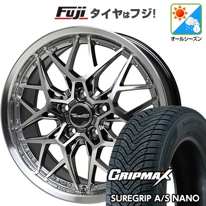 【新品国産車用 5穴100車】 オールシーズンタイヤ ホイール4本セット 225/60R17 SURE GRIP AS ナノ(限定) プレシャス アストM5 17インチ