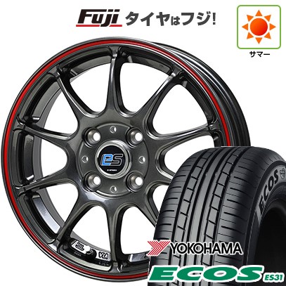 日本製 【新品 軽自動車】エブリイワゴン 夏タイヤ ホイール4本セット 165/50R15 ヨコハマ エコス ES31 ホットスタッフ ジースピード es-01 15インチ