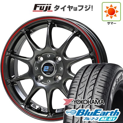 【新品 軽自動車】 夏タイヤ ホイール4本セット 165/55R14 ヨコハマ ブルーアース AE-01 ホットスタッフ ジースピード es-01 14インチ
