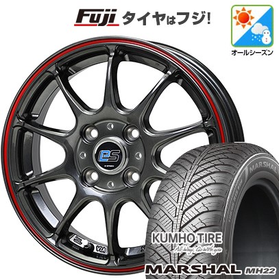 【新品 軽自動車】ハスラー オールシーズンタイヤ ホイール4本セット 165/65R14 クムホ マーシャル MH22 オールシーズン(限定) ジースピード es-01 14インチ