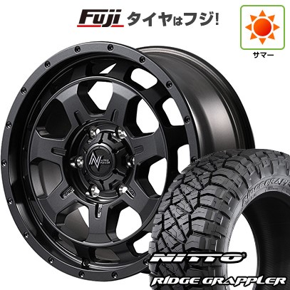 パンク保証付き 新品国産車用 6穴139.7 夏タイヤ ホイール4本セット 285/70R17 ニットー リッジグラップラー MID WHEELS NITRO POWER M7 ファランクス 17インチ