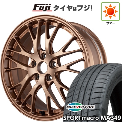【新品国産車用5穴100】 | 夏タイヤ ホイール4本セット | 225/40R18 | ミレバー MA349 | ブリヂストン ポテンザ RW007 | 8.5J 18インチ