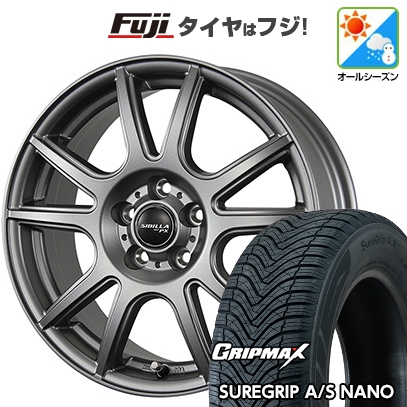 グリップマックス - 【新品国産車用5穴114.3】 | オール時期タイア 車輪4本仕掛ける | 225/65R17 | シュアグリップ AS ナノ | トピー シ散らし広告 NEXT PX【押さえる】 | 7J 17in 自動車-車、バイク、自転車-タイヤ、ホイール