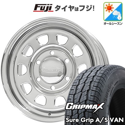 【新品】ハイエース200系 オールシーズンタイヤ ホイール4本セット 195R15C 107/105T シュアグリップ オールシーズン Van(限定) モリタ デイトナズ G2 15インチ