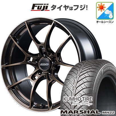 新品国産車用 5穴114.3車 オールシーズンタイヤ ホイール4本セット 225/45R18 マーシャル MH22(限定) RAYS レイズ ボルクレーシング G025 SZ EDITION 18インチ