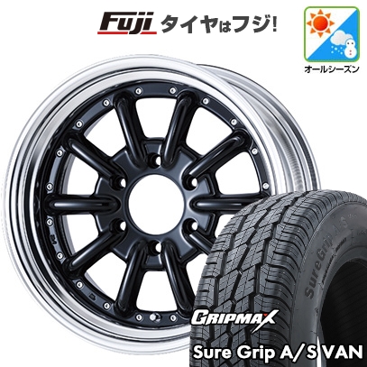 【新品】ハイエース200系 オールシーズンタイヤ ホイール4本セット 215/60R17 109/107H シュアグリップ オールシーズン Van(限定) エセックス ENCB 2P 17インチ