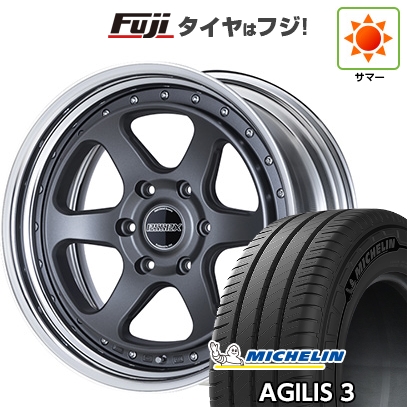 【新品】ハイエース200系 夏タイヤ ホイール4本セット 215/60R17 109/107T ミシュラン アジリス3 エセックス EL-17 17インチ