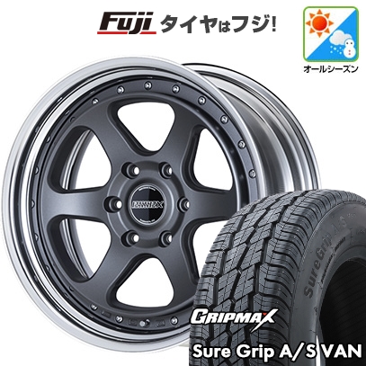 【新品】ハイエース200系 オールシーズンタイヤ ホイール4本セット 215/60R17 109/107H シュアグリップ オールシーズン Van(限定) エセックス EL-17 17インチ