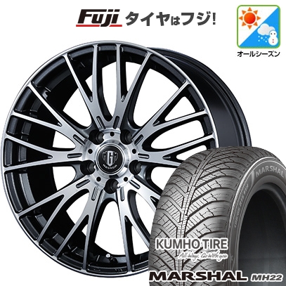【新品国産車用5穴114.3】 | オールシーズンタイヤ ホイール4本セット | 225/45R18 | マーシャル MH22(限定) | コーセイ MZ-GROW VM25R | 7J 18インチ