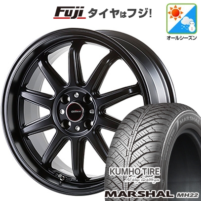 【新品国産車用5穴114.3】 | オールシーズンタイヤ ホイール4本セット | 225/65R17 | マーシャル MH22(限定) | ファイヤーボールRR 17インチ