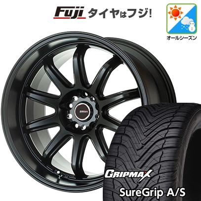 【新品国産車用5穴114.3】 | オールシーズンタイヤ ホイール4本セット | 215/50R18 | グリップマックス Sure Grip AS | ファイヤーボールRR 18インチ