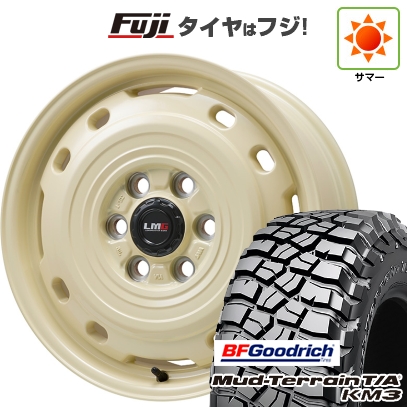 新品 ランクル300 夏タイヤ ホイール4本セット 275/65R18 BFグッドリッチ マッドテレーンT/A KM3 LMG OFF-STYLE 2(アイボリー)7.5J 18インチ
