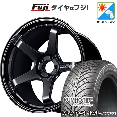 【新品国産車用4穴100】 | オールシーズンタイヤ ホイール4本セット | 205/45R17 | マーシャル MH22(限定) | ADVAN Racing GT ビヨンド 17インチ