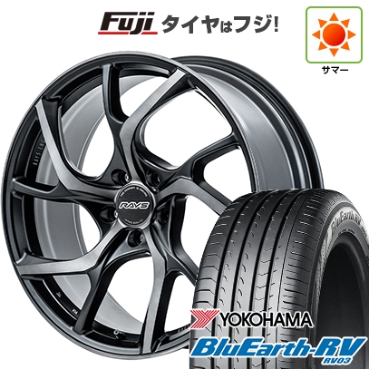 【パンク保証付き】【新品国産車用5穴114.3】 | 夏タイヤ ホイール4本セット | 245/40R19 | ブルーアース RV-03 | RAYS レイズ VMF C-01 PREMIUM | 8J 19インチ