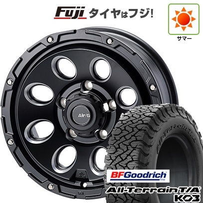 オールテレーン - 【新品】ジムニーシエラ/ジムニーノマド | 夏タイア 銀輪4本仕かける | 215/65R16 | T/A KO3 RBL | エアージー マッシヴ 16in