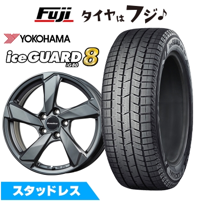 パンク保証付き【新品】アウディA4（8W） スタッドレスタイヤ ホイール４本セット 225/50R17 ヨコハマ IG80 EUROAXIS クロスエッジ 7.5J 17インチ