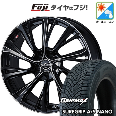 【新品】60系プリウス | オールシーズンタイヤ ホイール4本セット | 195/60R17 | Sure Grip AS ナノ | レオニス JG BK/SCマシニング 17インチ