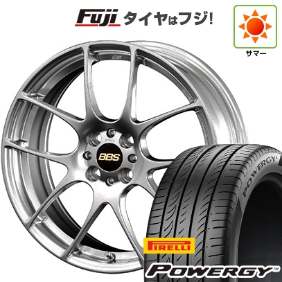 PIRELLI - 【新品国産車用5穴114.3】 | 夏タイア 銀輪4本仕かける | 225/65R17 | ピレリ パワジー | BBS JAPAN RF | 7J 17in