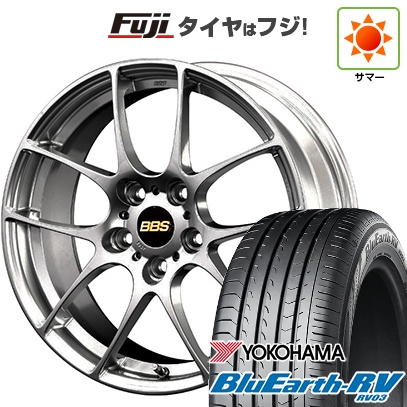 【パンク保証付き】【新品国産車用5穴114.3】 | 夏タイヤ ホイール4本セット | 225/60R17 | ヨコハマ ブルーアース RV-03 | BBS JAPAN RF | 7.5J 17インチ