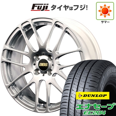 エナセーブ - 【新品国産車用4穴100】 | 夏タイア 銀輪4本仕かける | 195/55R16 | ダンロップ EC204 | BBS JAPAN RE-L2 | 6J 16in