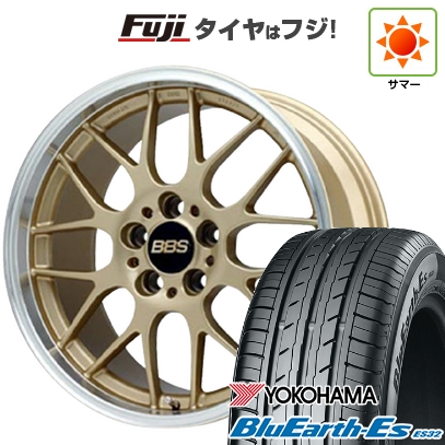 【新品国産車用5穴114.3】 | 夏タイヤ ホイール4本セット | 225/40R18 | ヨコハマ ブルーアース ES32 | BBS JAPAN RG-R | 8.5J 18インチ
