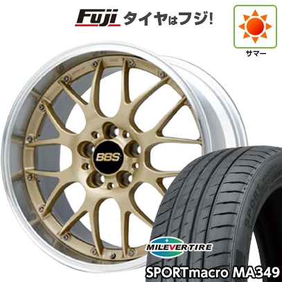 【新品国産車用5穴114.3】 | 夏タイア 車輪4本仕掛ける | 225/40R18 | ミ生き胆 MA349 | BBS JAPAN RS-GT | 8.5J 18in タイヤ、ホイール-夏タイヤ、ホイールセット-自動車