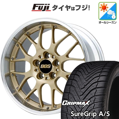 【新品国産車用5穴114.3】 | オールシーズンタイヤ ホイール4本セット | 235/50R18 | グリップマックス Sure Grip AS | BBS JAPAN RS-GT 18インチ