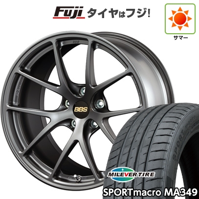 【新品国産車用5穴114.3】 | 夏タイヤ ホイール4本セット | 235/55R18 | ミレバー MA349 | BBS JAPAN RI-A | 7.5J 18インチ