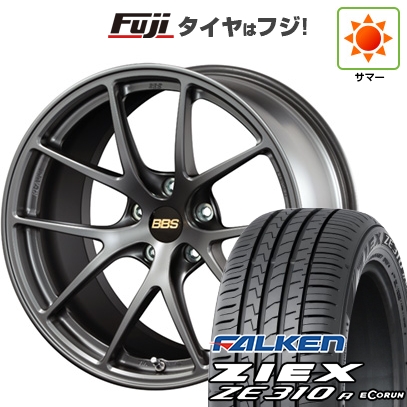 ZIEX - 【新品国産車用5穴114.3】 | 夏タイア 銀輪4本仕かける | 225/55R18 | ファルケン ジークス ZE310R エコ幽客(押さえる) | BBS JAPAN RI-A | 7.5J 18in