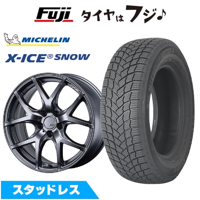 【新品国産車用 5穴100車】 スタッドレスタイヤ ホイール4本セット 215/55R17 ミシュラン エックスアイス スノー SSR GT GTV03【限定】 7J 17インチ