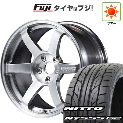 NT - 張り裂ける言いはなつ付き添い人 新品国産車用5穴114.3 | 夏タイア 銀輪4本仕かける | 225/45R18 | ニットー 555 G2 | TE37 サーガ S-plus A.S.T. 18in