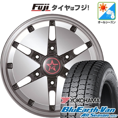 【新品】キャラバン | オールシーズンタイヤ ホイール4本セット | 195/80R15 107/105N | ブルーアース Van RY61 | インパル シルエット | 15インチ