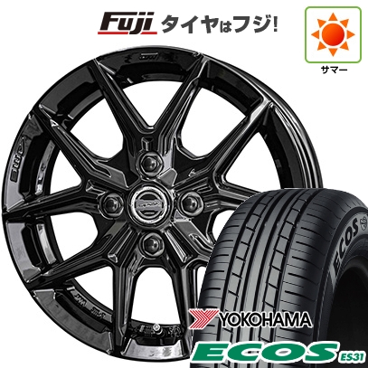 【新品 軽自動車】エブリイワゴン 夏タイヤ ホイール4本セット 165/50R15 ヨコハマ エコス ES31 共豊 スマック IG-TEC 4.5J 15インチ