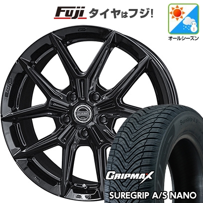 グリップマックス - 【新品国産車用5穴114.3】 | オール時期タイア 車輪4本仕掛ける | 225/60R17 | シュアグリップ AS ナノ | 共豊 平手打ち IG-TEC | 7J 17in 車、バイク、自転車-自動車