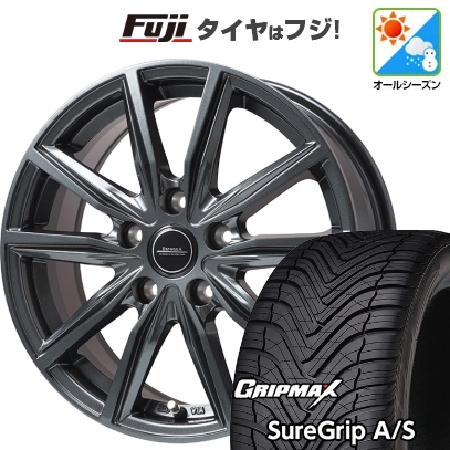 【新品国産車用5穴114.3】 | オールシーズンタイヤ ホイール4本セット | 235/60R18 | Sure Grip AS | エステローザ EST-α ディープグレー 18インチ